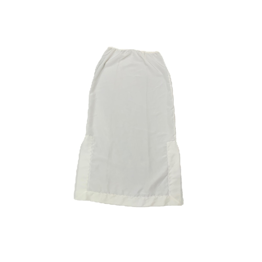 Vintage 50s George Hatab White Maxi Slip Skirt S - FITS LIKE M 8/10